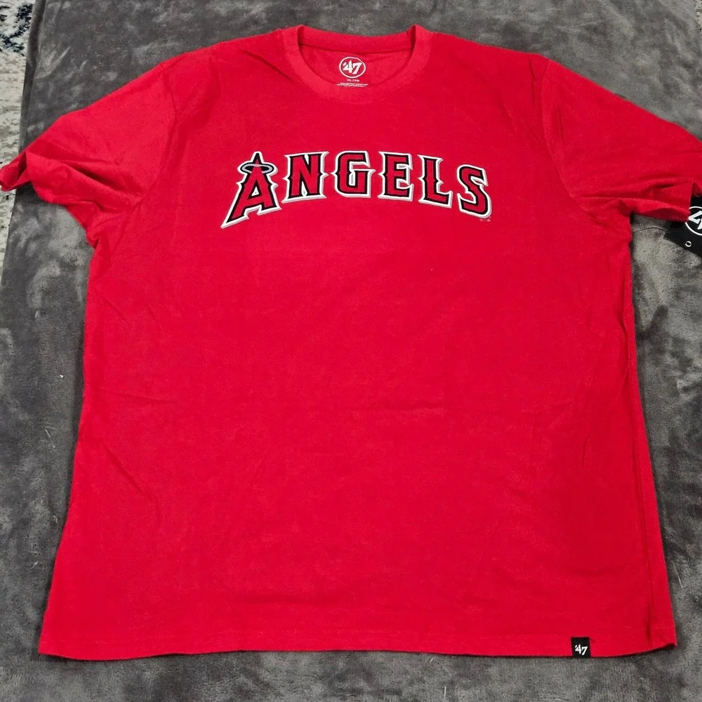 Los Angeles Angels Simmons #2‎ MLB 47 Brand Red T-Shirt Mens XL